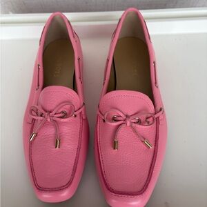 Talbots Pink Leather Loafers